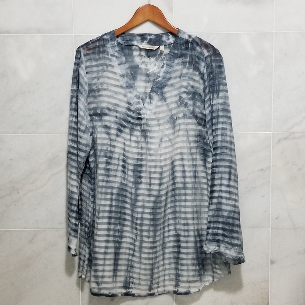 Soft Surroundings Serenity Tunic Rolled Sleeve